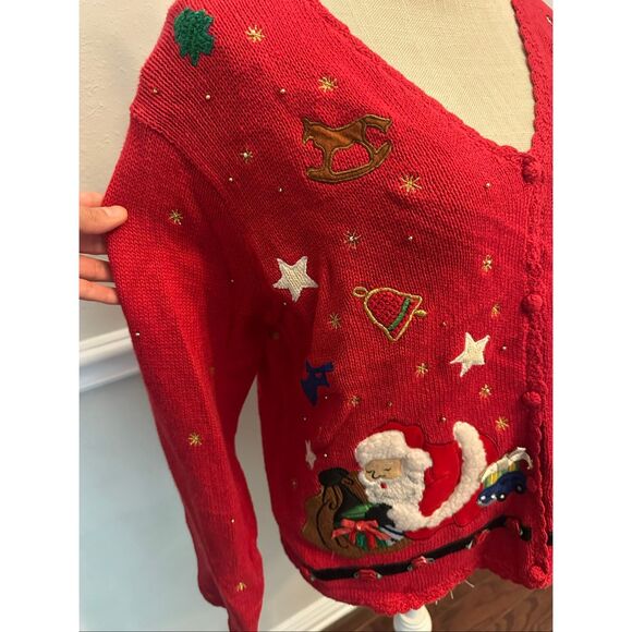 Vintage Deadstock Christmas Vest Size Small NWT - Picture 2 of 7